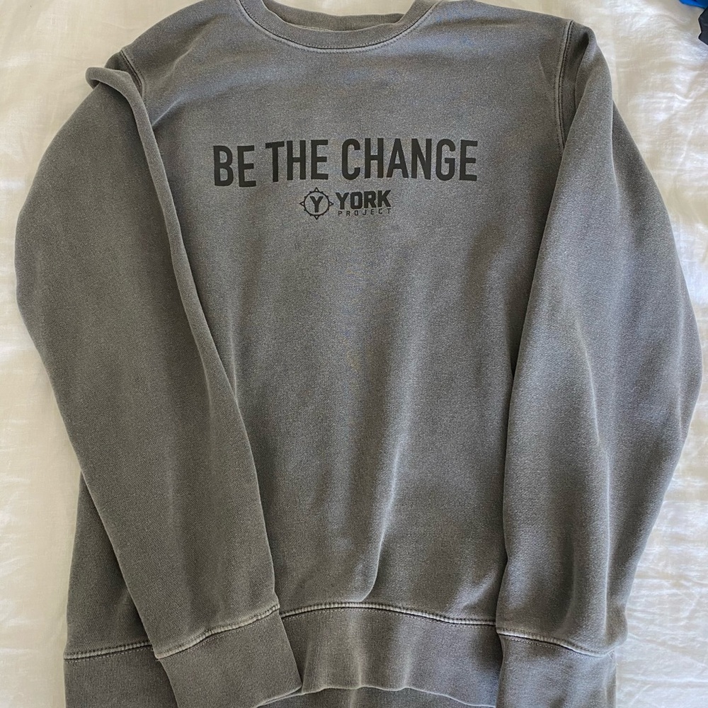 Crew neck “be the change”